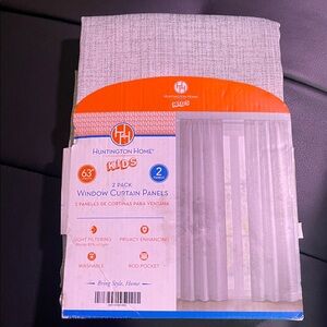 Huntington Home Kids Light Gray Curtain Panels